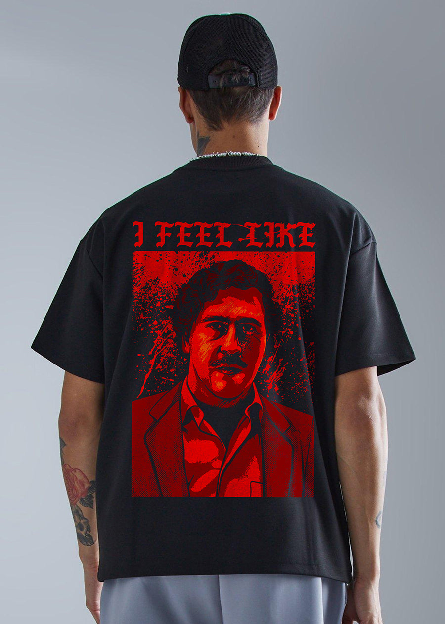 Pablo’s Lagacy Black oversized T-shirt for men
