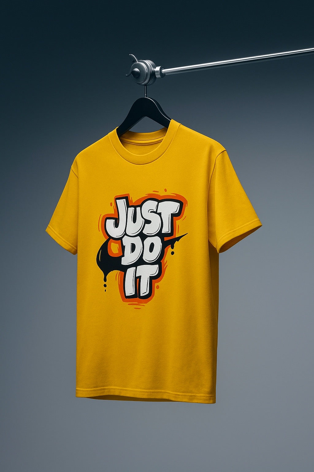 Just Do it Yellow Regular fit T-shirt