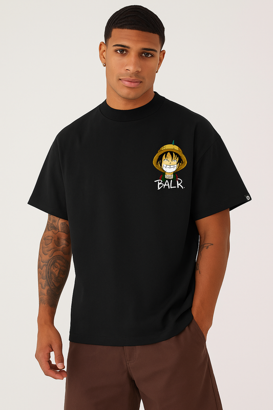 One piece Black oversized T-shirt