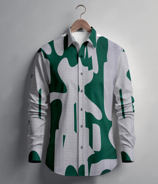 Green Abstract shirt