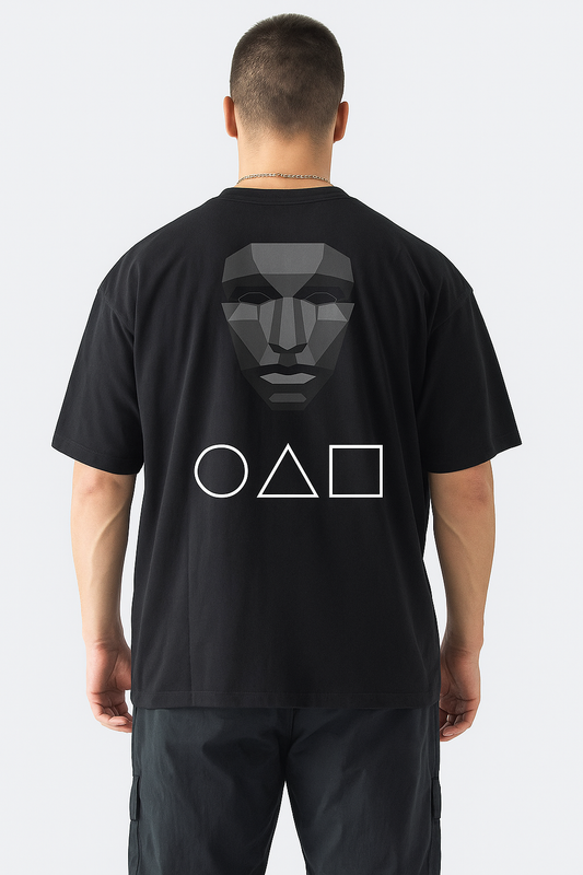 The Front man’s Black oversized T-shirt