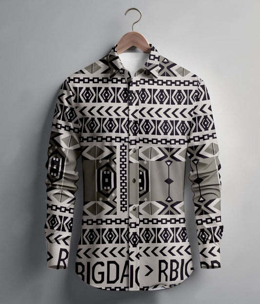 Monochrome pattern shirt