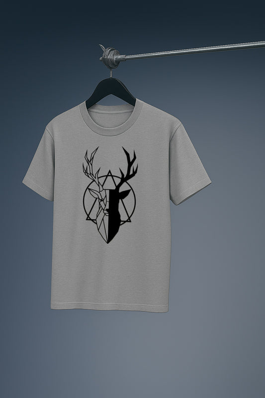 Swamp deer grey Regular fit T-shirt